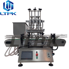 LT-MPF4C Desktop Auto 4 Heads Magnetic Pumps Paste Highly thick liquid Filling Machine