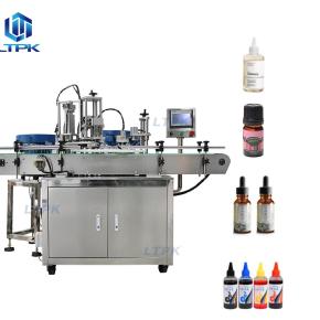 LT-APC2 Auto Rotary Perfume Vial Essential Oil Eyedrop Bottle  Filling Capping Pressing Machine