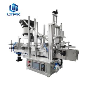 LT-CZJ60V Auto Tabletop Screw Capping Machines With Cap Feeder Vibratory Bowl 