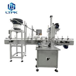 LT-CZJ60A Plastic Bottle Lid Tightening Screw  Capping Machine With Cap Feeder