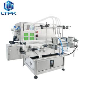 LT-PPF4H Desktop Peristaltic Pump Liquid Filling Machine With Conveyor