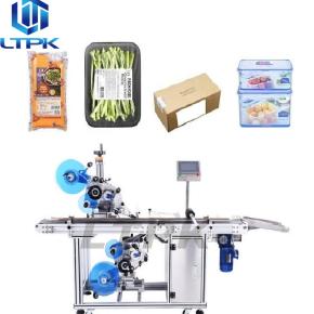 LT-703 Auto Box Jar Bottles Paper Box Bag Flat Surface Top Bottom Labeling Machine